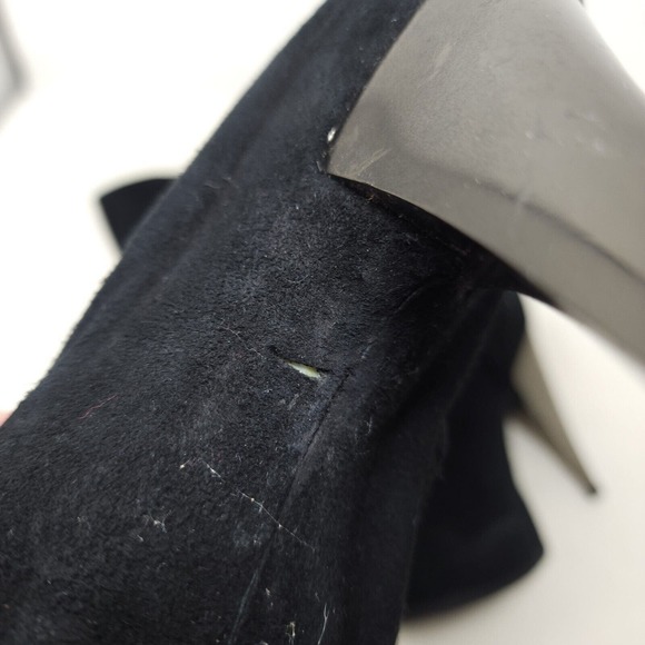 Giuseppe Zanotti Womens Boots OTK Black Suede Leather Thigh High Heel Shoe 40 10 - Picture 15 of 15